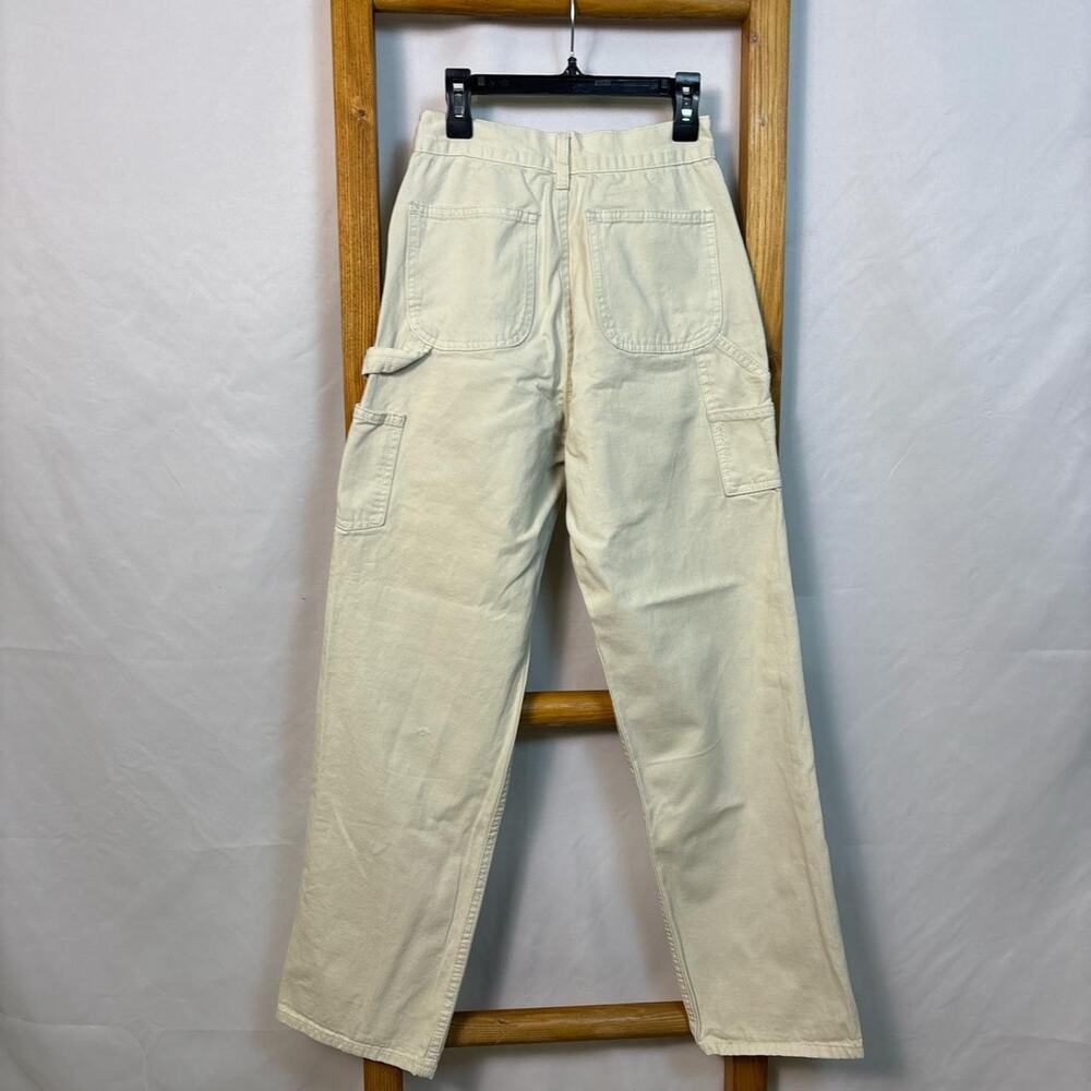 Brandy Melville cream cargo pants with a relaxed fit